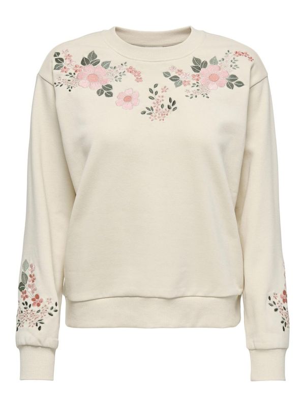 JDY JDY Суичър 'PARIS'  светлобежово / зелено / питая / розе