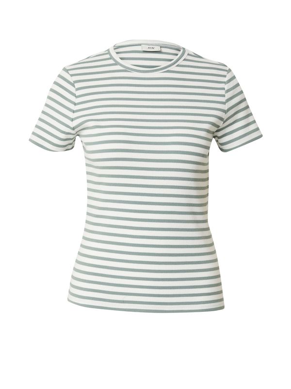 JDY JDY Тениска 'Solar'  пастелно зелено / бяло