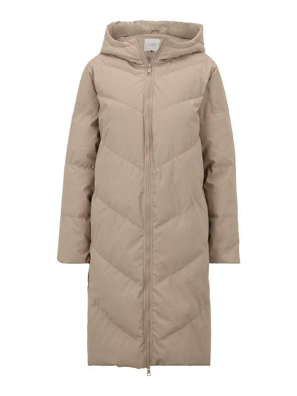 JDY JDY Зимно палто 'Ulrikka'  сиво-бежово