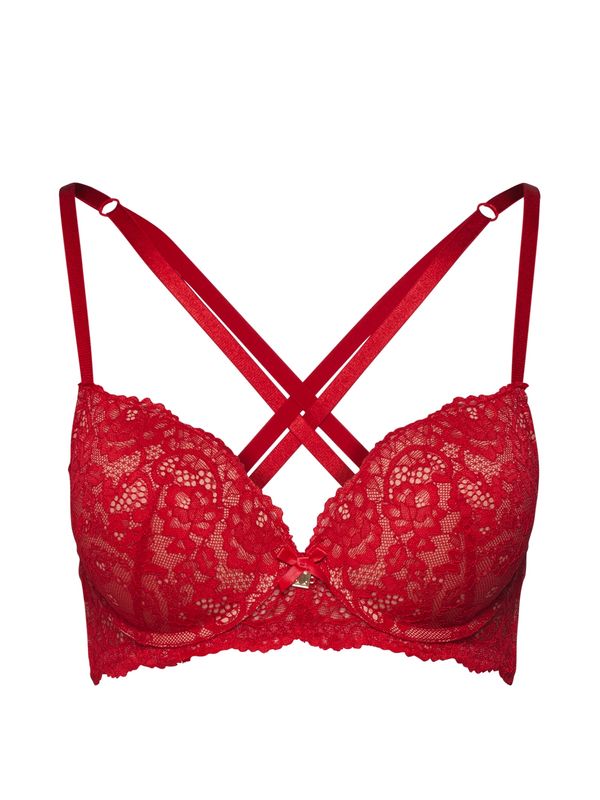 JETTE JETTE Сутиен  телесен цвят / червено