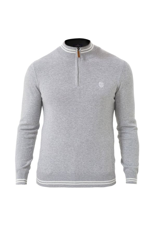 Jimmy Sanders Jimmy Sanders Пуловер  коняк / сиво / бяло