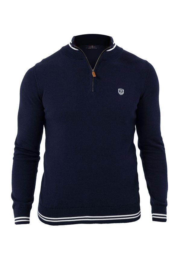 Jimmy Sanders Jimmy Sanders Пуловер  морскосиньо / пуебло оранжево-кафяво / бяло