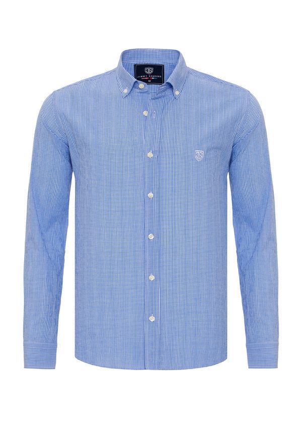 Jimmy Sanders Jimmy Sanders Риза  синьо / бяло