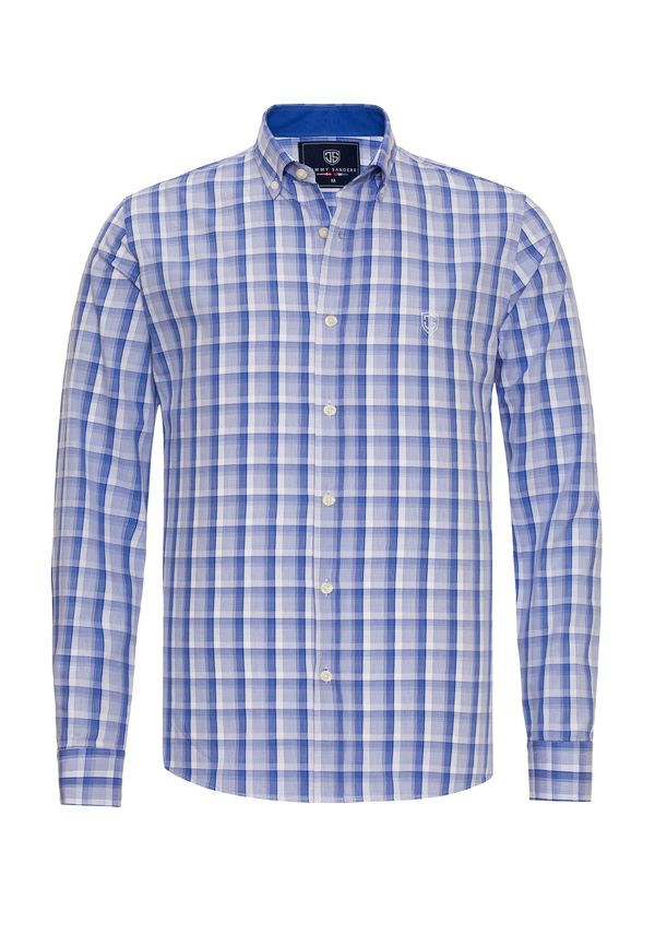 Jimmy Sanders Jimmy Sanders Риза  синьо / опал / пастелно синьо