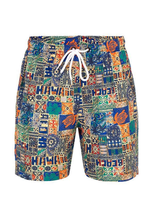 Jimmy Sanders Jimmy Sanders Шорти за плуване  нейви синьо / зелено / оранжево / червено
