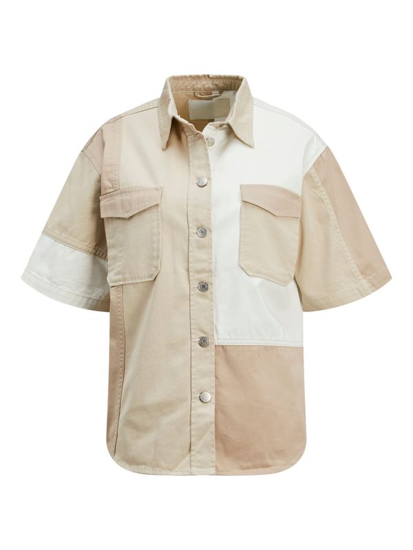 JJXX JJXX Блуза 'Rylee'  бежово / тъмнобежово / бяло