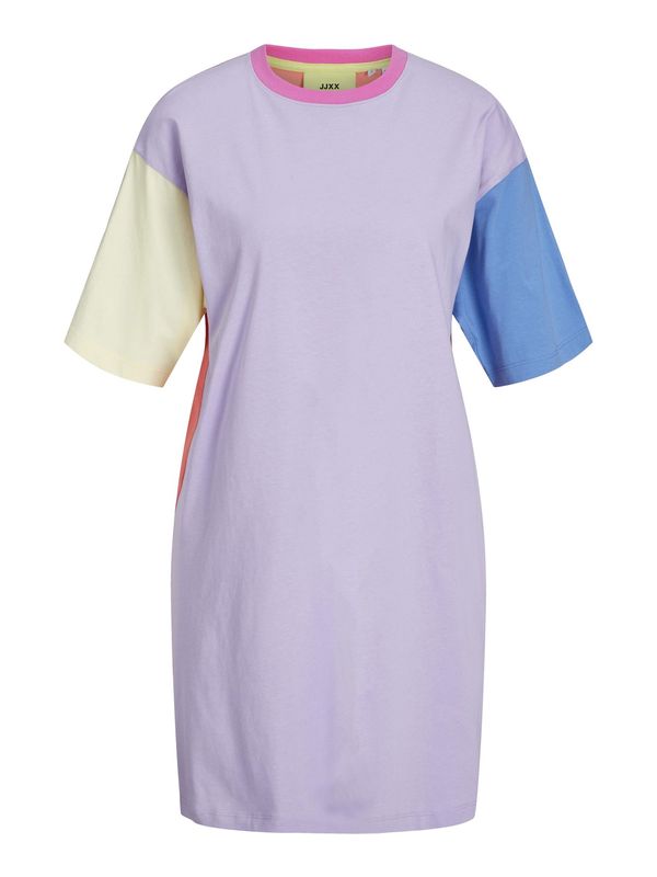 JJXX JJXX Рокля 'ANDREA'  синьо / светложълто / светлолилаво / пъпеш