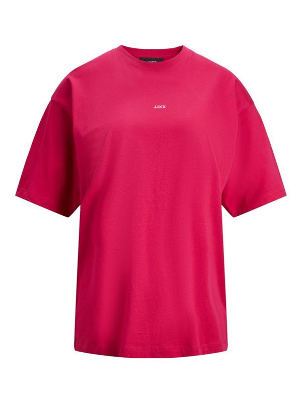 JJXX JJXX Тениска 'Andrea'  магента / бяло