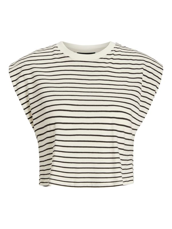 JJXX JJXX Тениска 'ZOE'  черно / бяло