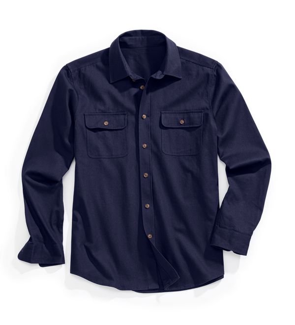 JOHN DEVIN JOHN DEVIN Риза  морскосиньо