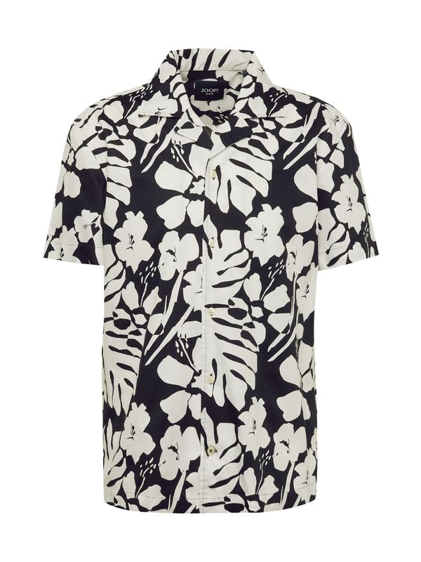 JOOP! Jeans JOOP! Jeans Риза 'Hanes'  светлобежово / тъмносиньо