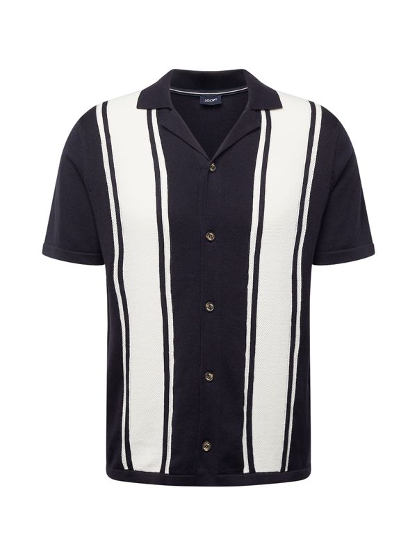 JOOP! JOOP! Плетена жилетка 'Klaas'  нощно синьо / бяло