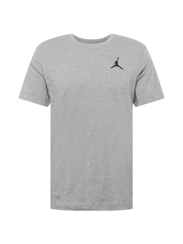 Jordan Jordan Функционална тениска 'Jumpman'  сив меланж / черно