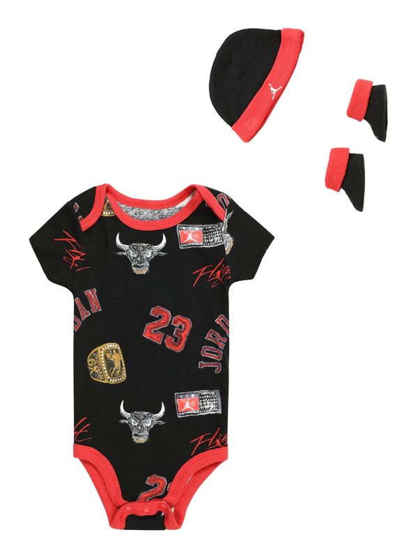 Jordan Jordan Комплект бельо 'ESSENTIALS'  цвят "пясък" / сиво / червено / черно