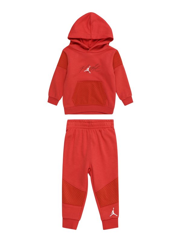 Jordan Jordan Облекло за бягане 'OFF COURT'  кафяво / червено / бяло