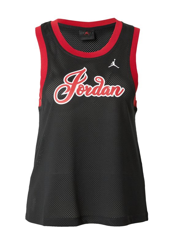 Jordan Jordan Спортен топ  червено / черно / бяло