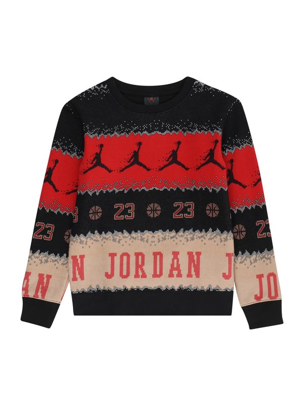 Jordan Jordan Суичър 'HOLIDAY'  телесен цвят / червено / черно / бяло