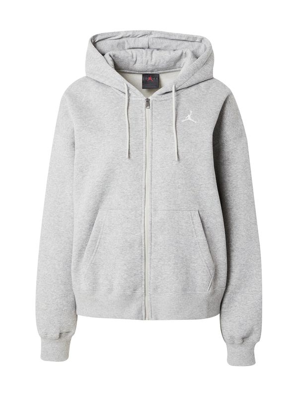 Jordan Jordan Суичъри с качулка 'BRKLN'  сив меланж / бяло