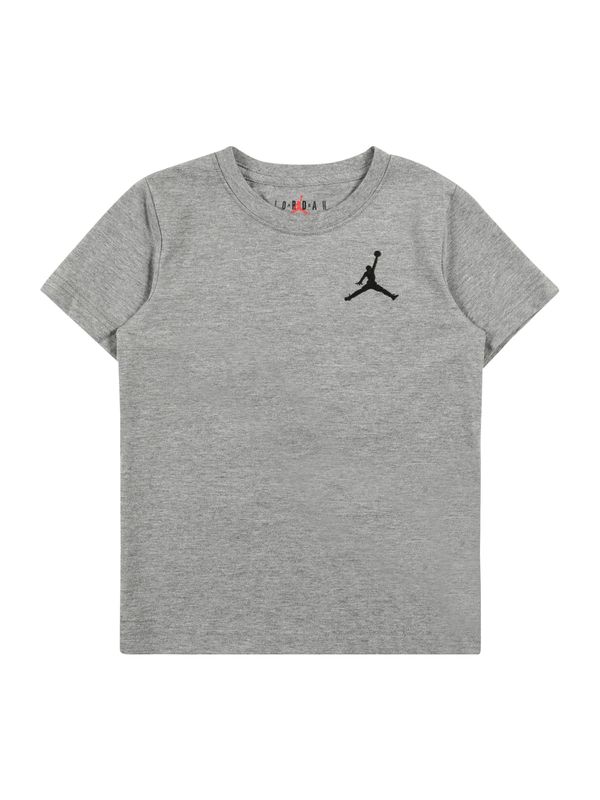 Jordan Jordan Тениска 'AIR'  сив меланж / черно