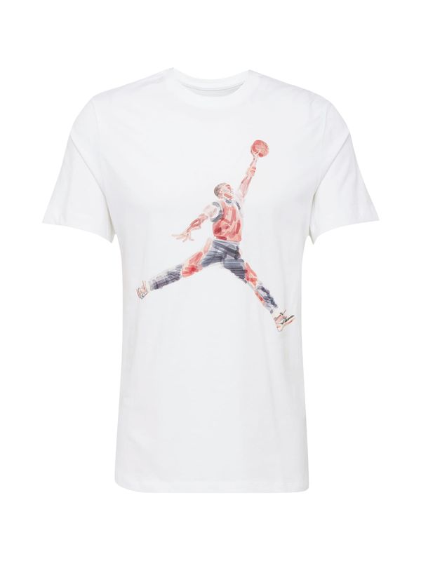 Jordan Jordan Тениска  базалтово синьо / кайсия / червено / бяло