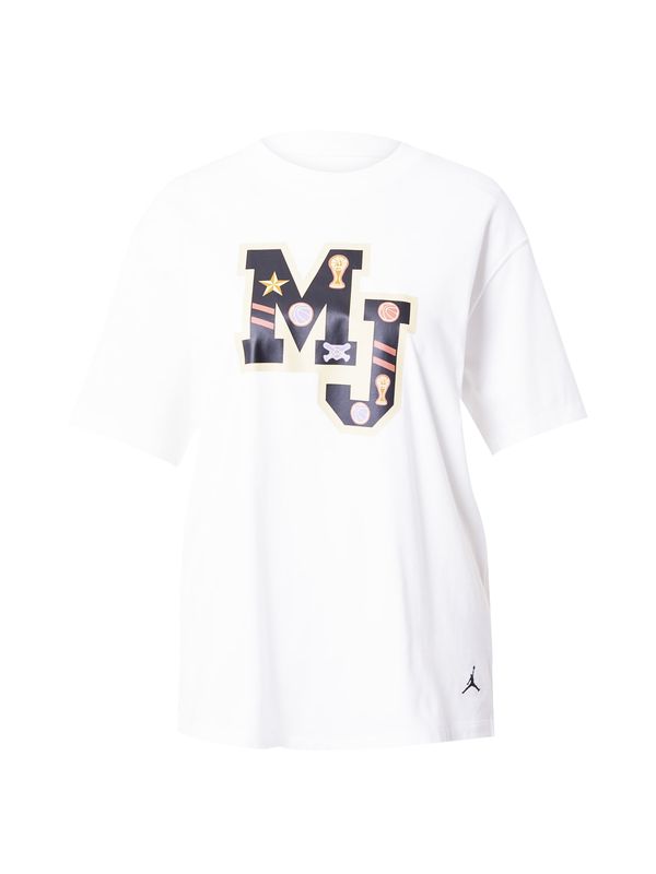 Jordan Jordan Тениска  бежово / праскова / черно / бяло