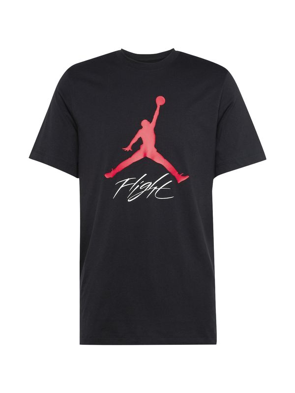 Jordan Jordan Тениска 'JUMPMAN FLIGHT'  пъпеш / черно / бяло