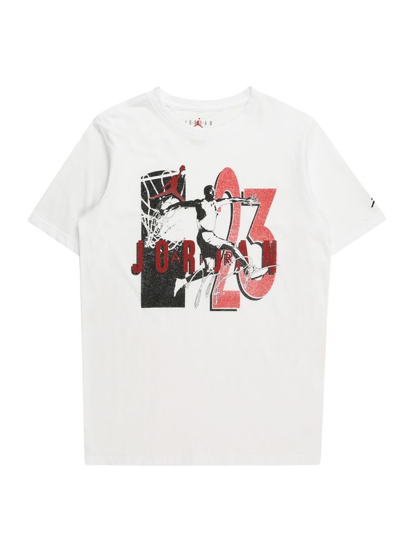 Jordan Jordan Тениска 'RETRO SPEC'  пъпеш / тъмночервено / черно / бяло