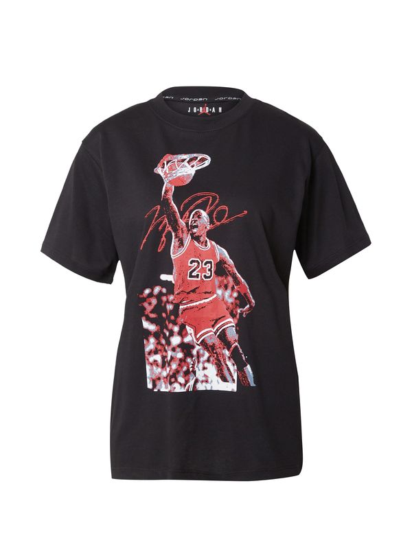 Jordan Jordan Тениска  сиво / червено / черно / бяло