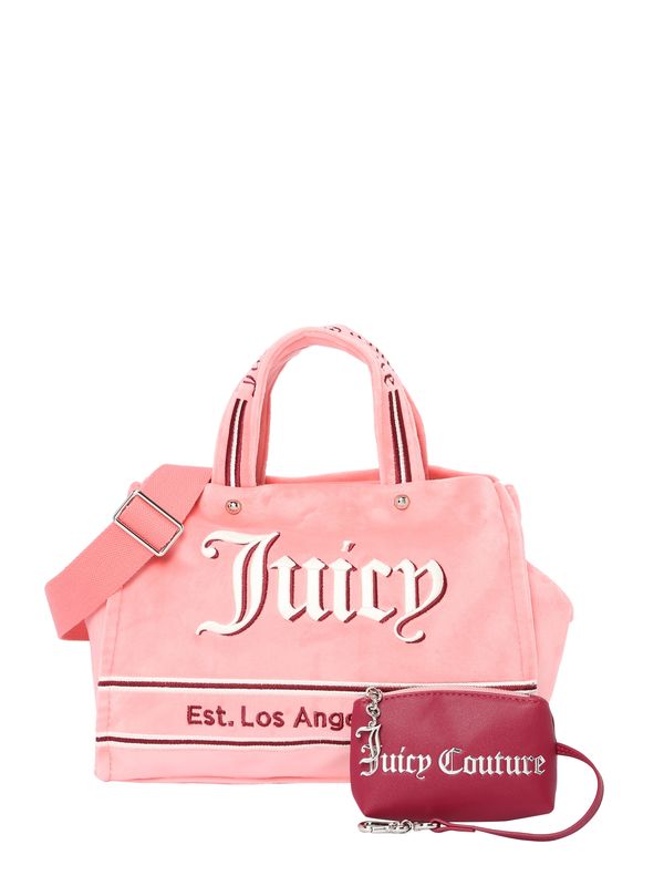 Juicy Couture Juicy Couture "Чанта тип ""Shopper""" 'Iris'  бледорозово / бургундово червено / бяло