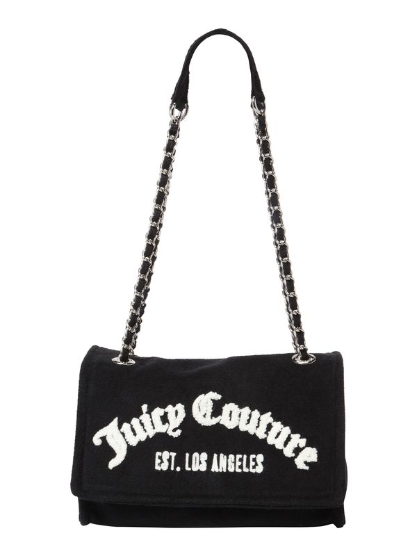 Juicy Couture Juicy Couture Чанта за през рамо 'Iris'  черно / сребърно / бяло