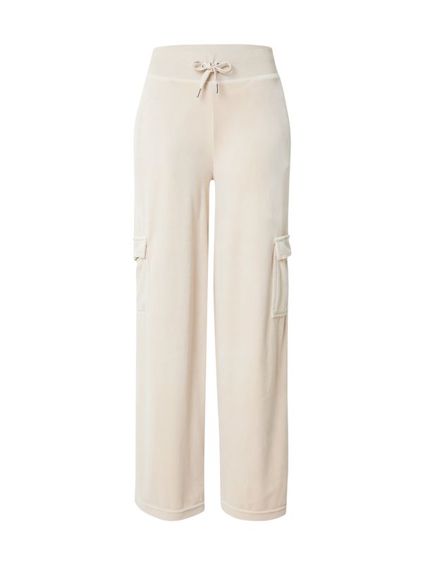 Juicy Couture Juicy Couture Карго панталон 'AUDREE'  бежово / сребърно