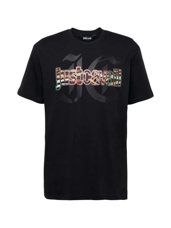 Just Cavalli Just Cavalli Тениска  тъмносиво / кайсия / черно / бяло