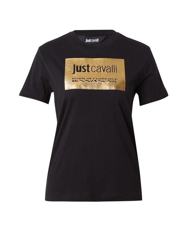 Just Cavalli Just Cavalli Тениска  злато / черно