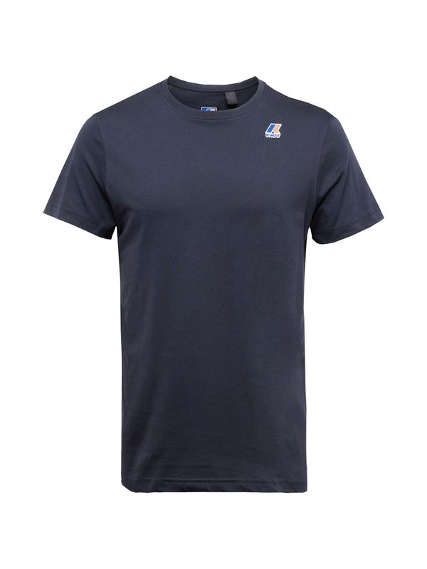 K-Way K-Way Тениска 'LE VRAI EDOUARD'  тъмносиньо / кафяво / бяло