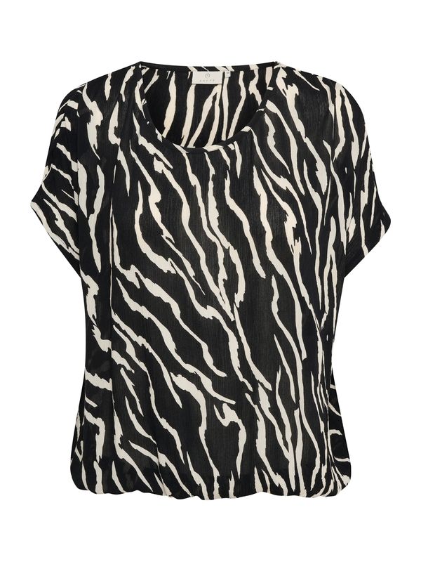 Kaffe Kaffe Блуза 'Amber'  черно / мръсно бяло