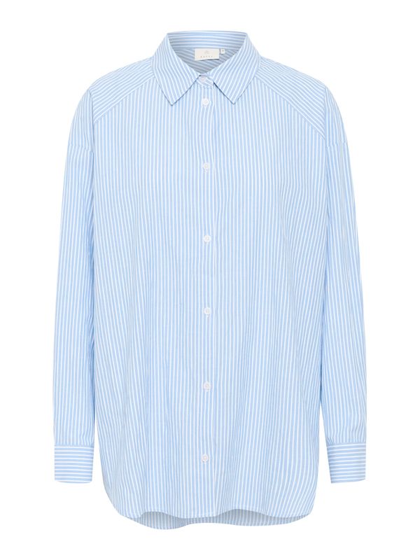 Kaffe Kaffe Блуза 'Dabra'  светлосиньо / бяло