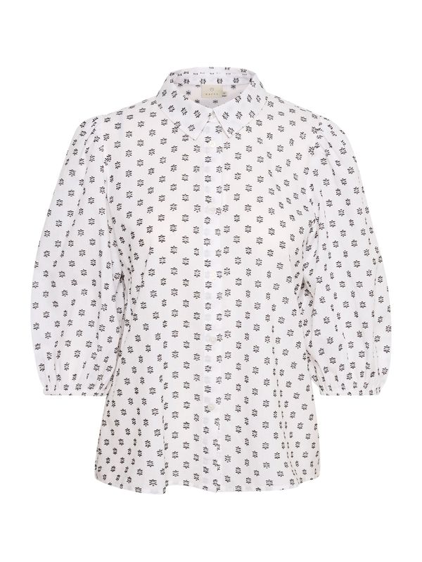 Kaffe Kaffe Блуза 'Janni'  черно / мръсно бяло