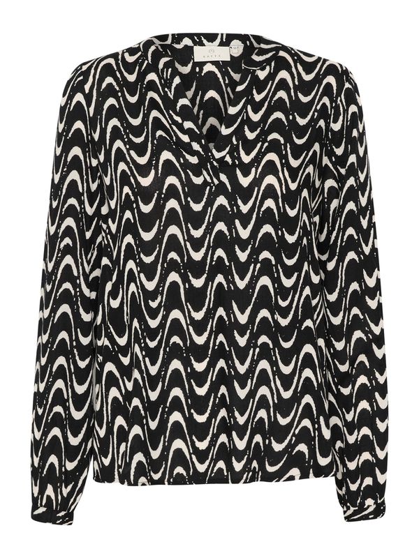 Kaffe Kaffe Блуза 'Mira'  черно / бяло