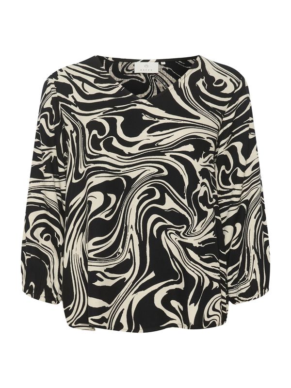 Kaffe Kaffe Блуза 'Сarmen'  черно / бяло