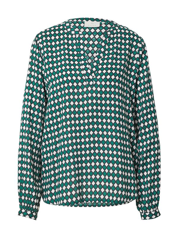 Kaffe Kaffe Блуза 'Sary Tilly'  нощно синьо / зелено / бяло