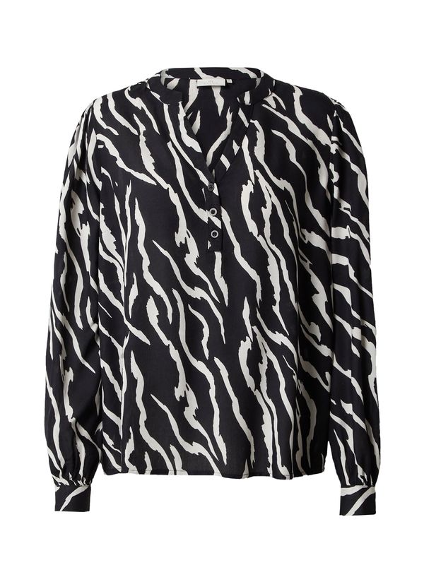 Kaffe Kaffe Блуза 'Somia'  черно / бяло