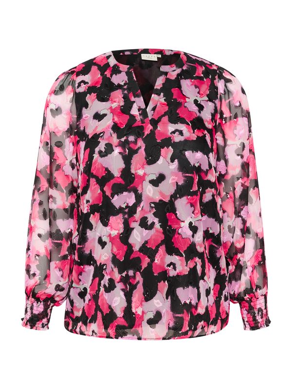 KAFFE CURVE KAFFE CURVE Блуза 'Miranda'  розово / бледорозово / светлорозово / черно