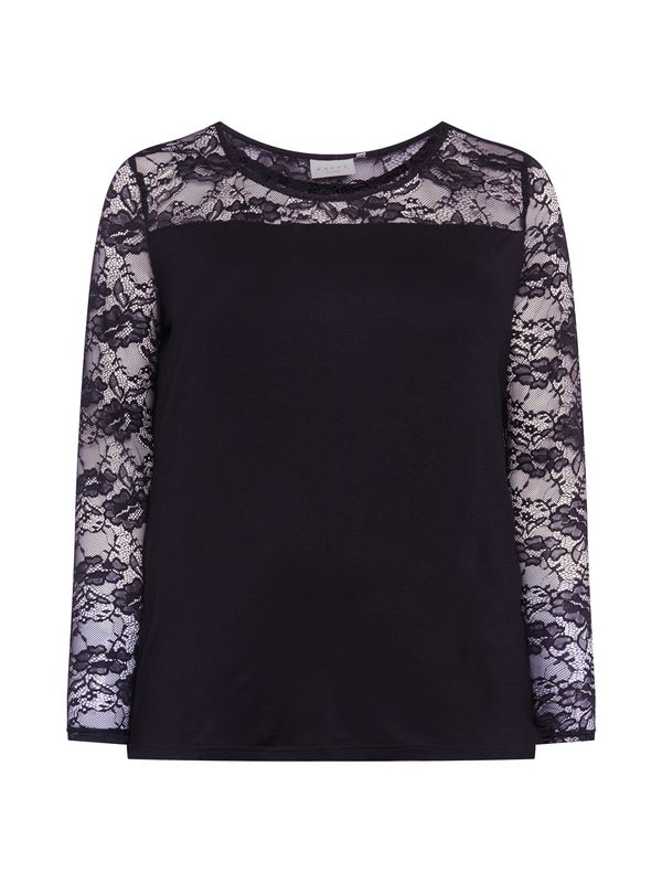 KAFFE CURVE KAFFE CURVE Тениска 'Laura'  черно