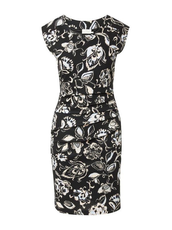 Kaffe Kaffe Рокля 'Irma'  кремаво / светлосиньо / черно