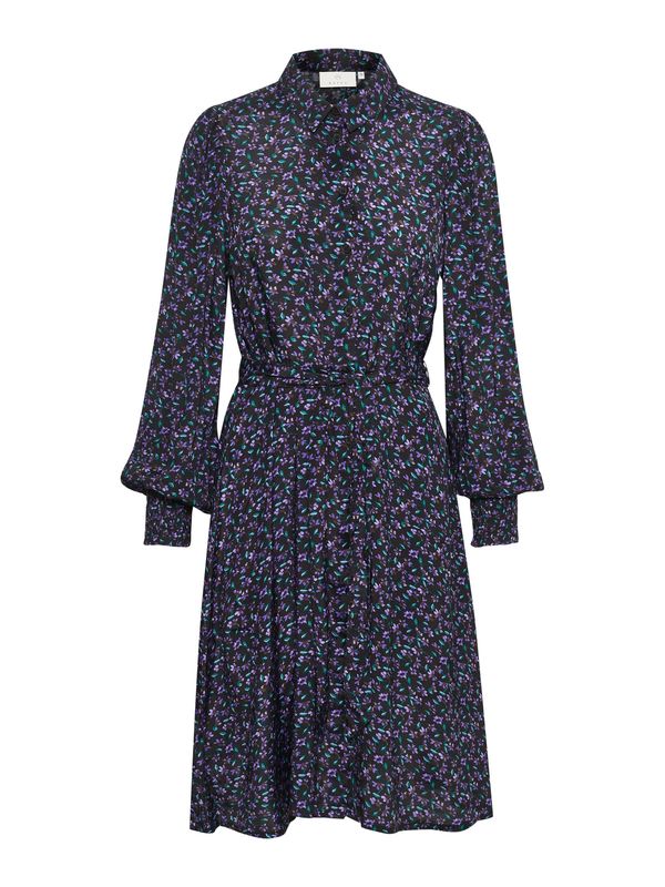 Kaffe Kaffe Рокля 'Pollie'  кафяво / зелено / лилав