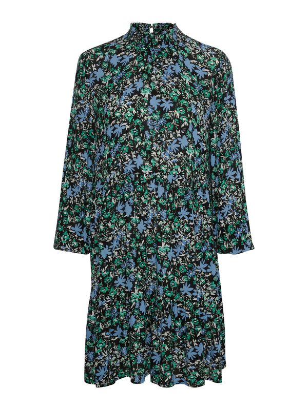 Kaffe Kaffe Рокля 'Riana'  опушено синьо / зелено / черно / бяло