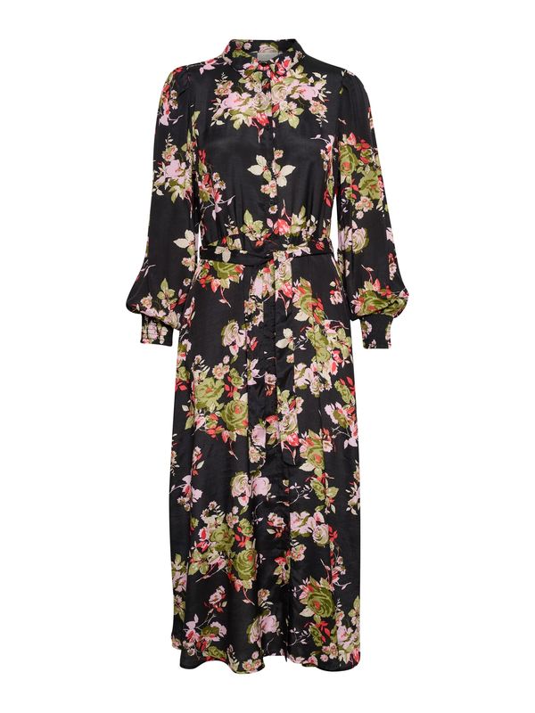 Kaffe Kaffe Рокля тип риза 'Pollie'  маслина / бледорозово / червено / черно