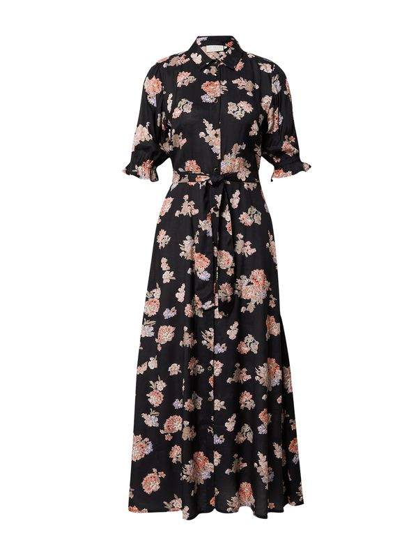 Kaffe Kaffe Рокля тип риза 'Velana'  синьо / светлокафяво / оранжево / черно