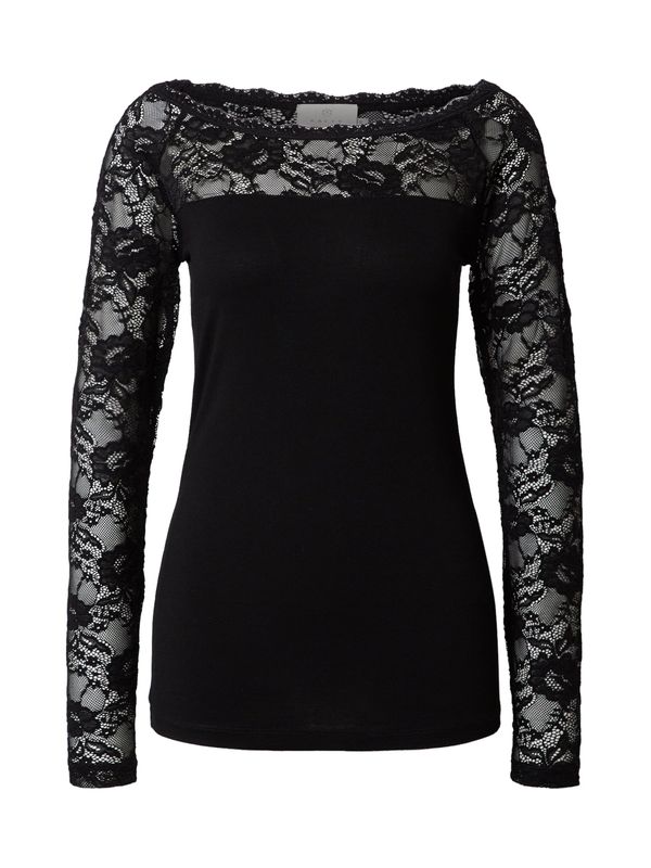 Kaffe Kaffe Тениска 'Lacy'  черно