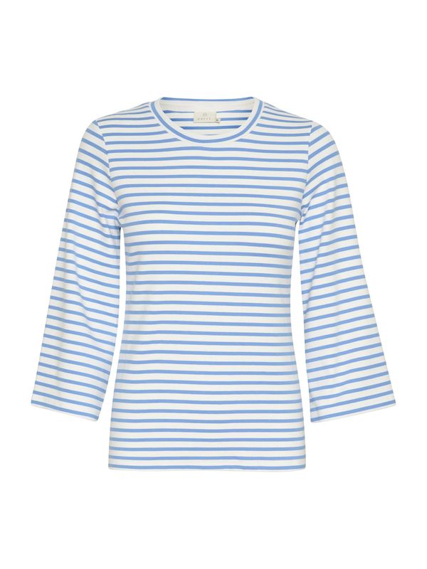 Kaffe Kaffe Тениска 'Liddy'  светлосиньо / мръсно бяло